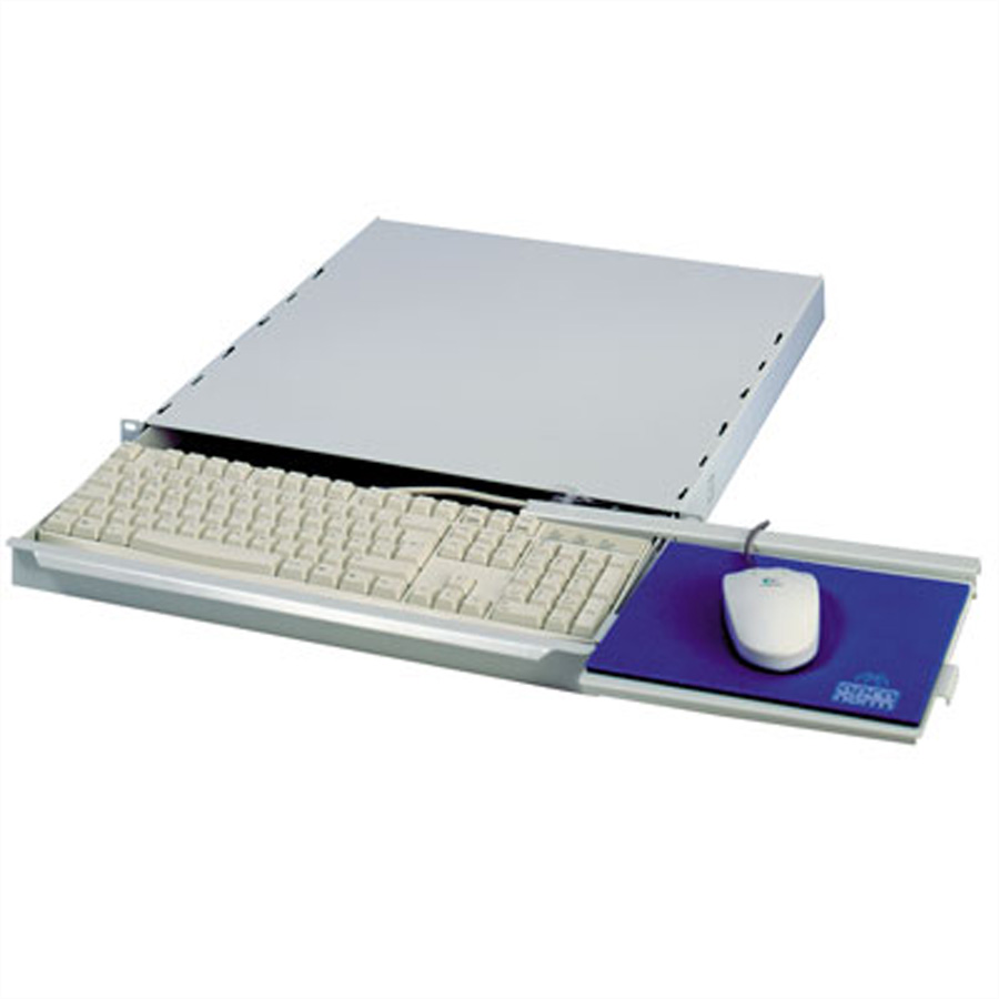 APRA apraNET - Rack Keyboard Shelf - Hellgrau, RAL 7035 - 1U - 48.3 cm (19), Ansicht 2