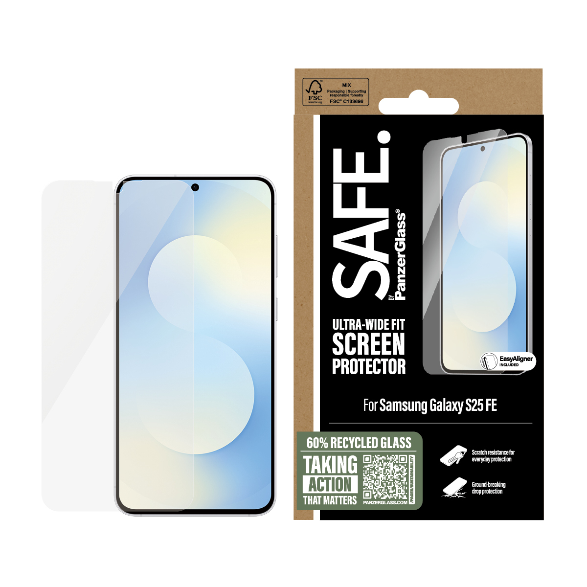 PanzerGlass SAFE. by Samsung Galaxy S25 FE, Ansicht 4