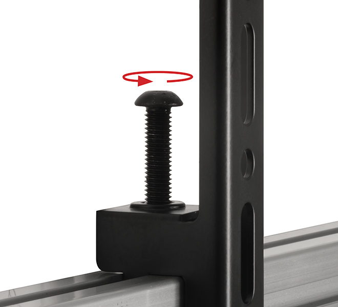 B-TECH BT8390-VESA400F - Flachbildschirm-Montagearm - Schwarz - 70 kg - Schiene - 177,8 cm (70) - 106,7 cm (42), Ansicht 2