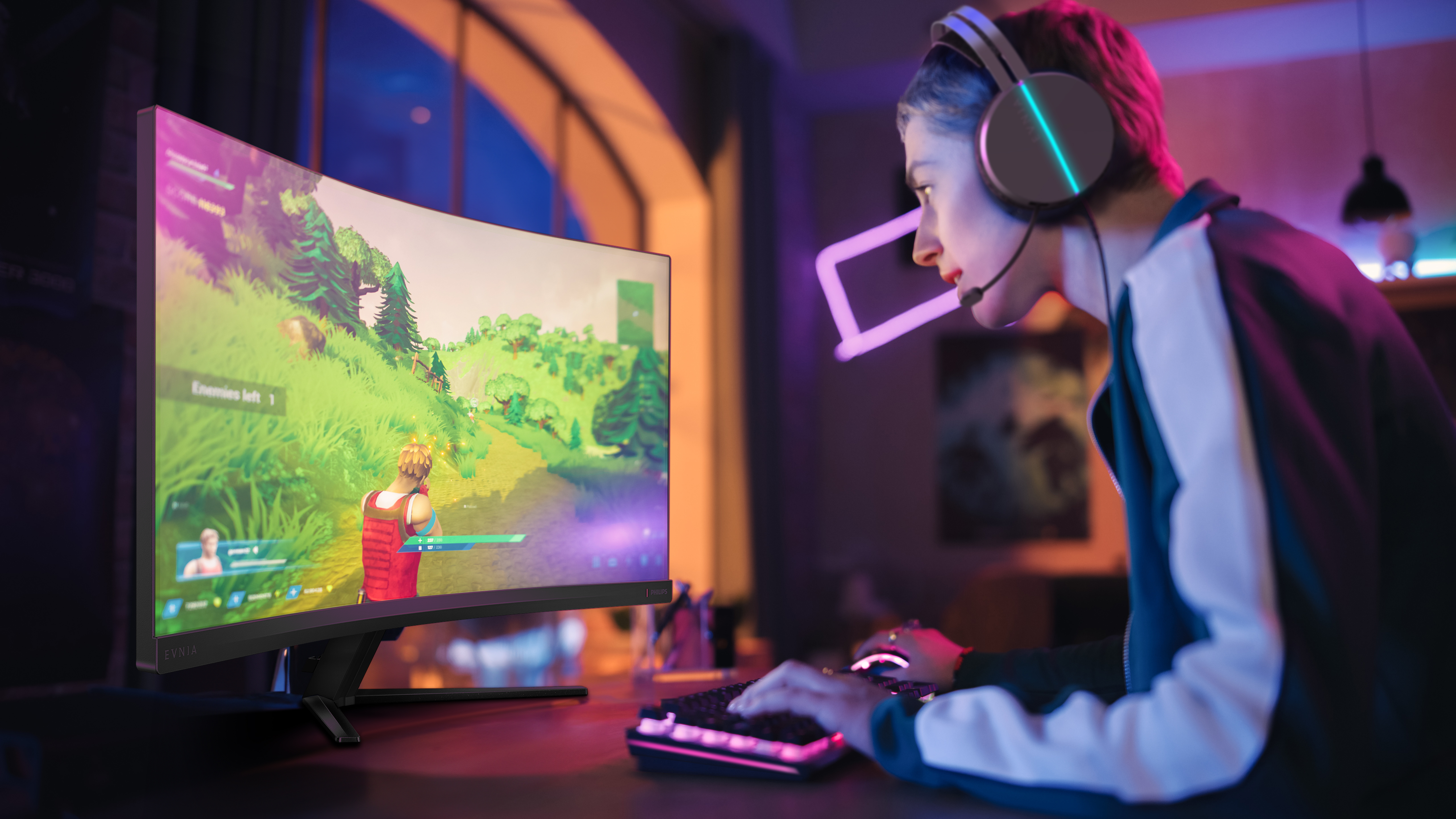 Philips Evnia 3000 32M2C3500L - LED-Monitor - Gaming - gebogen - 81.3 cm (32), Ansicht 2