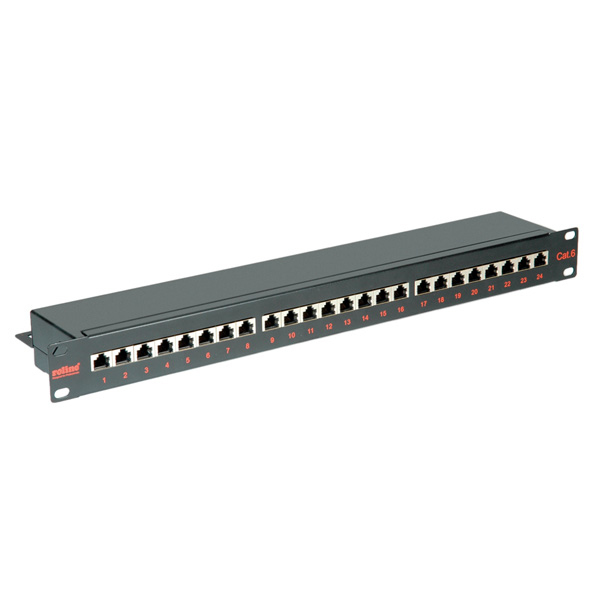 ROLINE Patch Panel - CAT 6e - STP - Schwarz - 48.3 cm (19), Ansicht 3