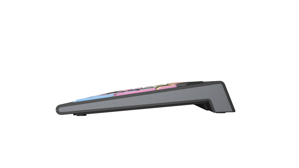 Logickeyboard ASTRA 2 - Volle Größe (100%) - Kabelgebunden - USB - Scherenschalter - Schwarz - TL: Französisch, AZERTY, Ansicht 2