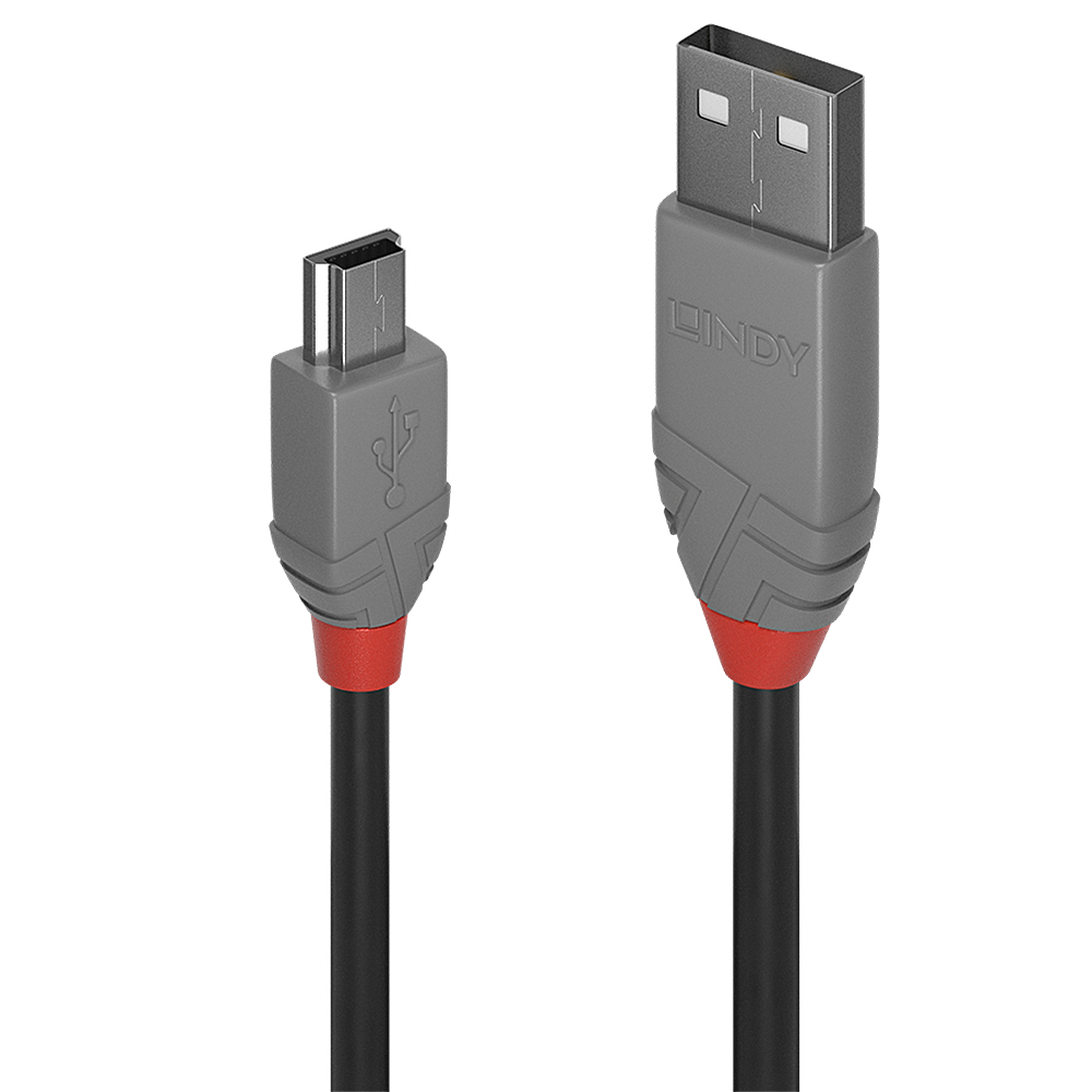 Lindy Anthra Line - USB-Kabel - USB (M) bis Mini-USB, Typ B (M), Ansicht 2