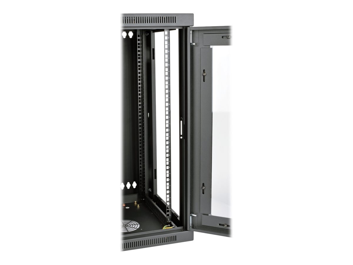 Tripp Eaton Tripp Lite Series 15U Wall Mount Rack Enclosure Server Cabinet w Hinged Acrylic Window - Schrank Netzwerkschrank - geeignet für Wandmontage - Schwarz - 15U - 48.3 cm (19)