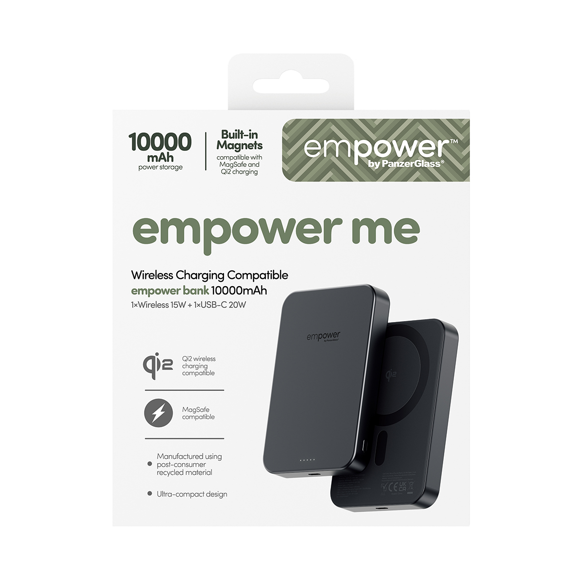 PanzerGlass empower Powerbank 10000mAh Space Black, Ansicht 3