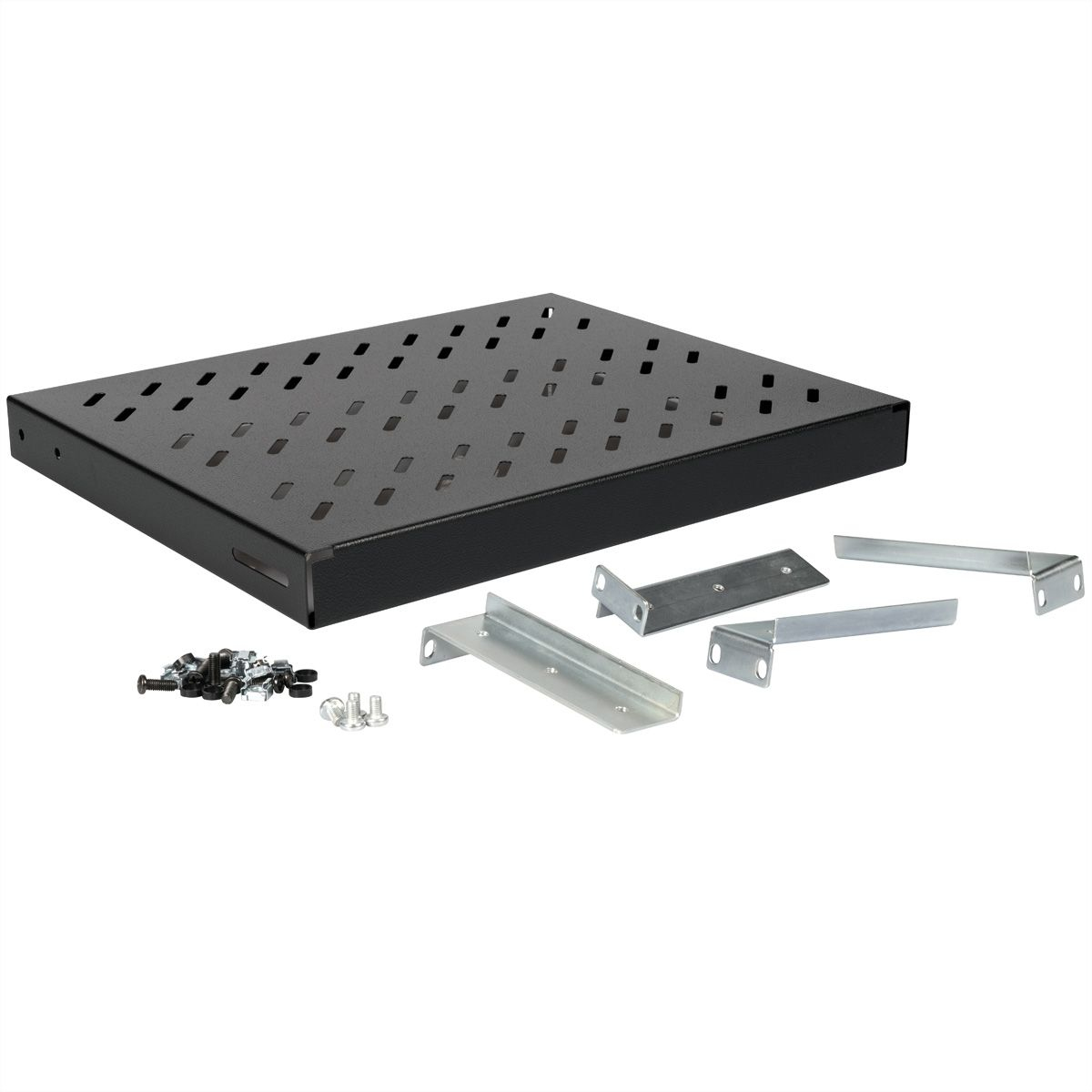 ROLINE 19 Zoll Fachboden 1 HE 350 T 50 kg schwarz, Ansicht 3