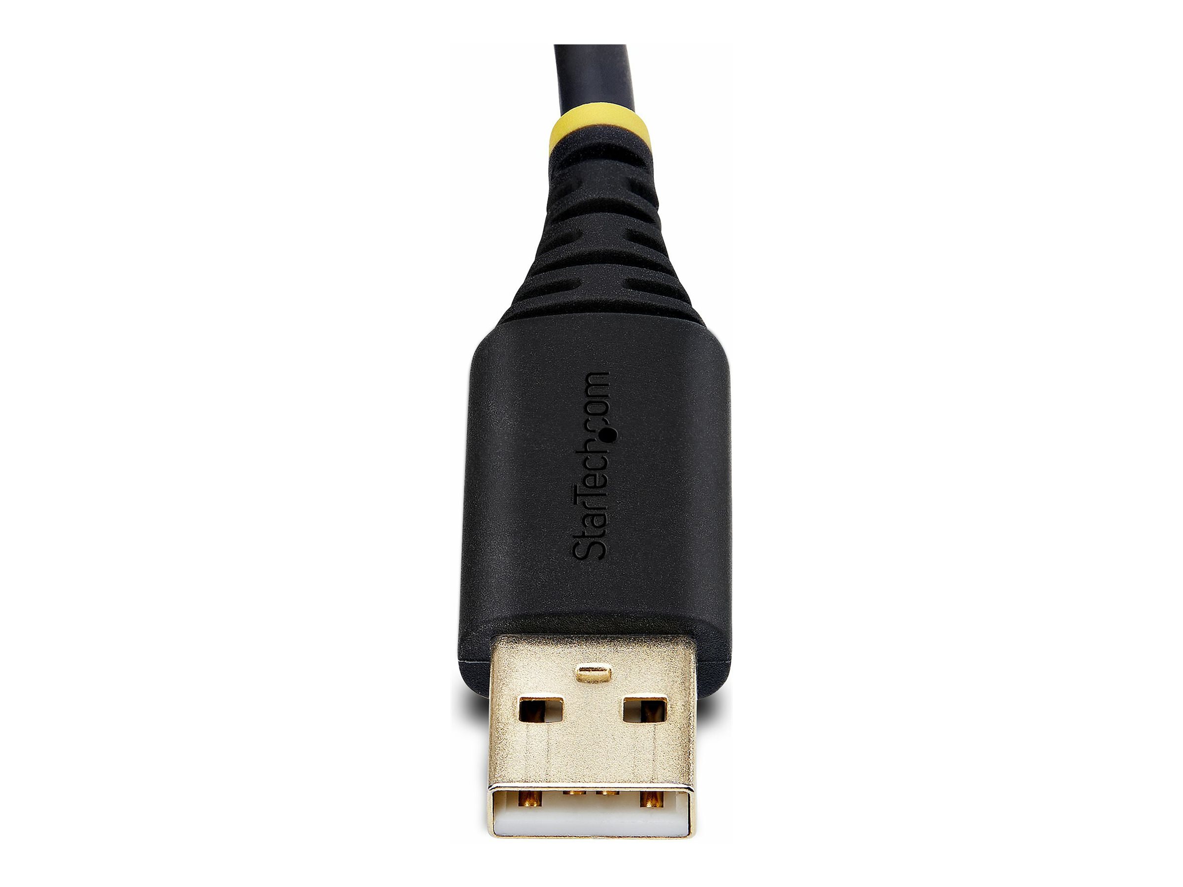 StarTech.com 3ft (1m) USB to Serial Adapter Cable Interchangeable DB9 ScrewsNuts COM Retention USB-A to DB9 RS232 FTDI IC Level-4 ESD Protection WindowsmacOSChromeOSLinux - Rugged TPE Construction (1P3FFCB-USB-SERIAL)