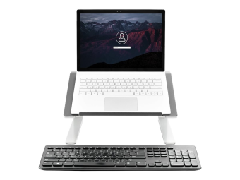StarTech.com LTSTND Laptoperhohung (verstellbarer Laptopstander hochbelastbarer Stahl & Aluminium 3 Hoheneinstellungen neigbar ergonomisch) - Notebook-Ständer - Desktop - 43.2 cm (17)