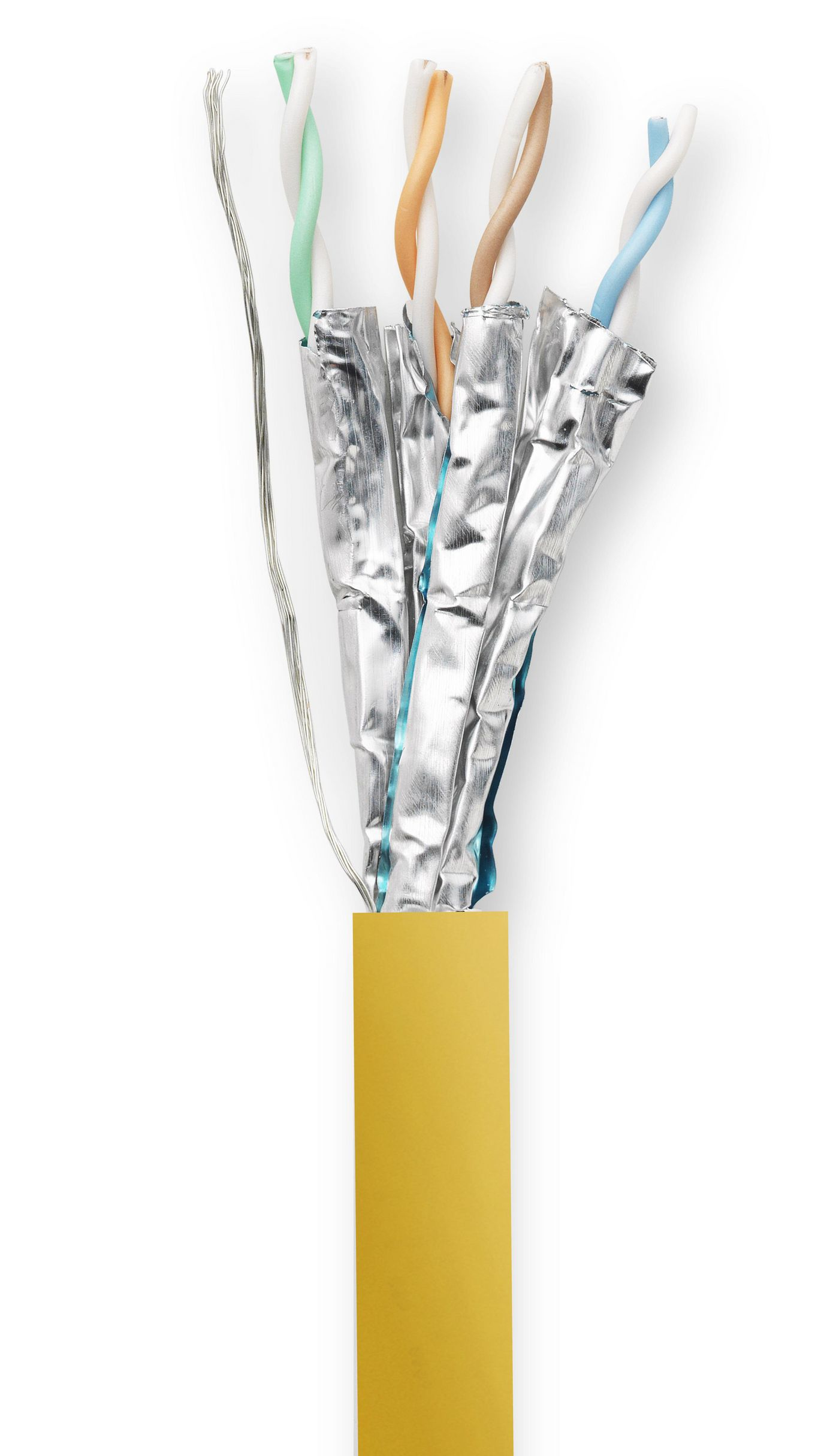VivoLink PROCAT40 - 40 m - Cat6a - F/FTP (FFTP) - RJ-45 - RJ-45 - Gelb, Ansicht 2