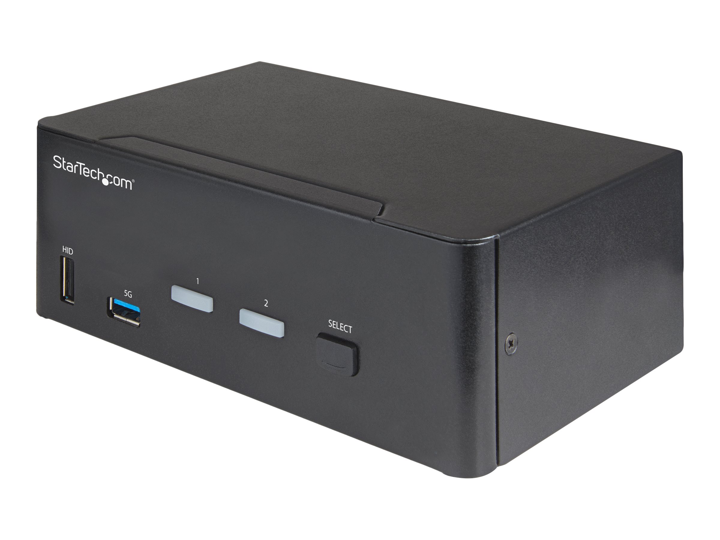 StarTech.com 2-Port Dual Monitor HDMI KVM-Switch - 4K 60Hz UHD HDR - Desktop 4K HDMI 2.0 KVM-Switch mit 2-Port USB 3.0 Hub (5 Gbit/s) und 4x USB 2.0 HID, Audio - Hotkey-Switching - TAA (SV231DHU34K6) - KVM-/Audio-Switch