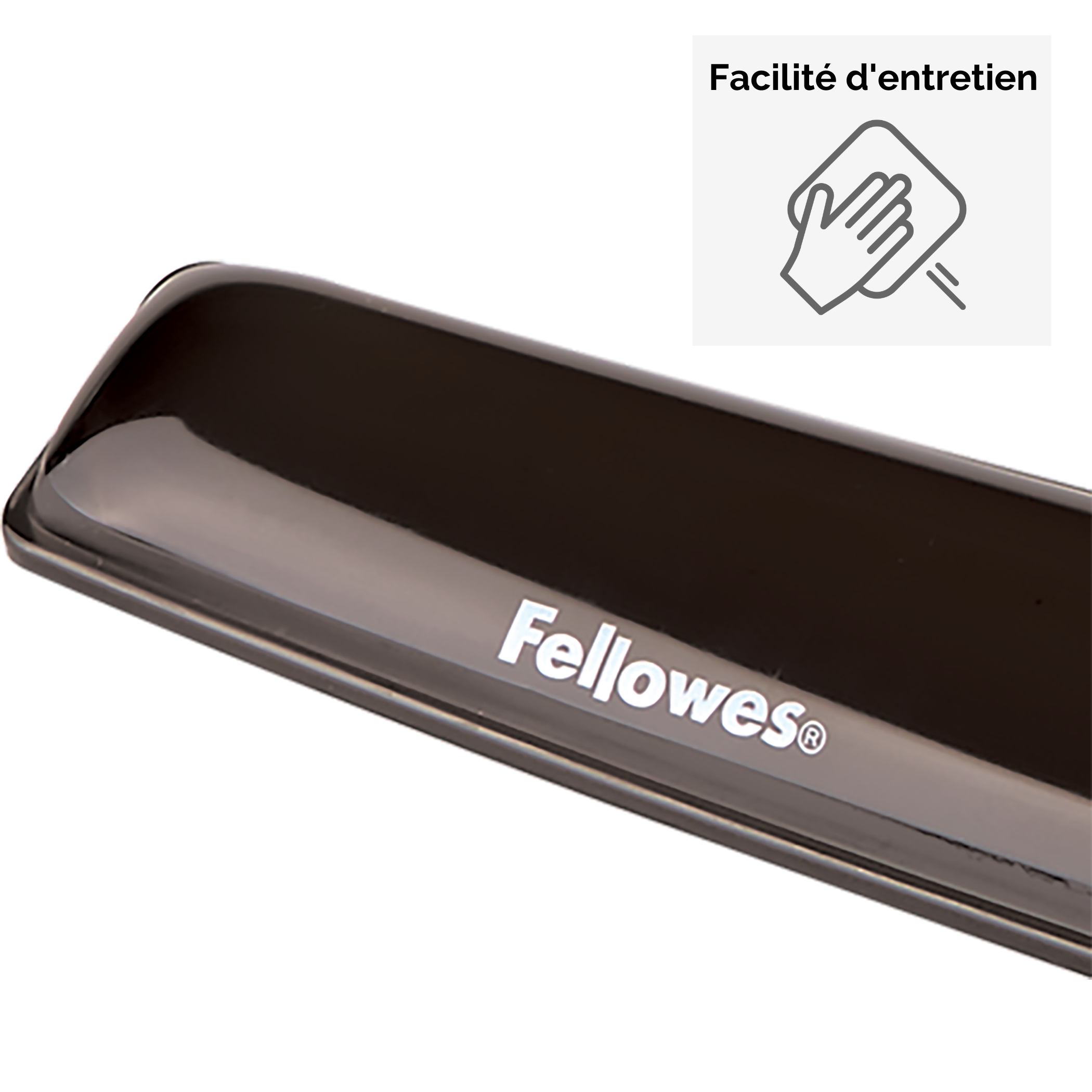 Fellowes Gel Crystals - Tastatur-Handgelenkauflage - Schwarz, Ansicht 3