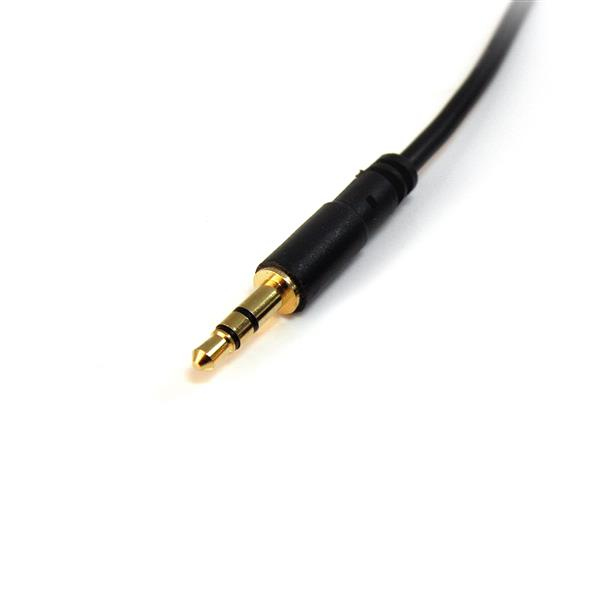 StarTech.com MU10MMS 3,5 mm Aux-Kabel (3m, schlank, St/St, Audiokabel, Kopfhörerkabel , 3,5mm Klinkenkabel), Ansicht 3