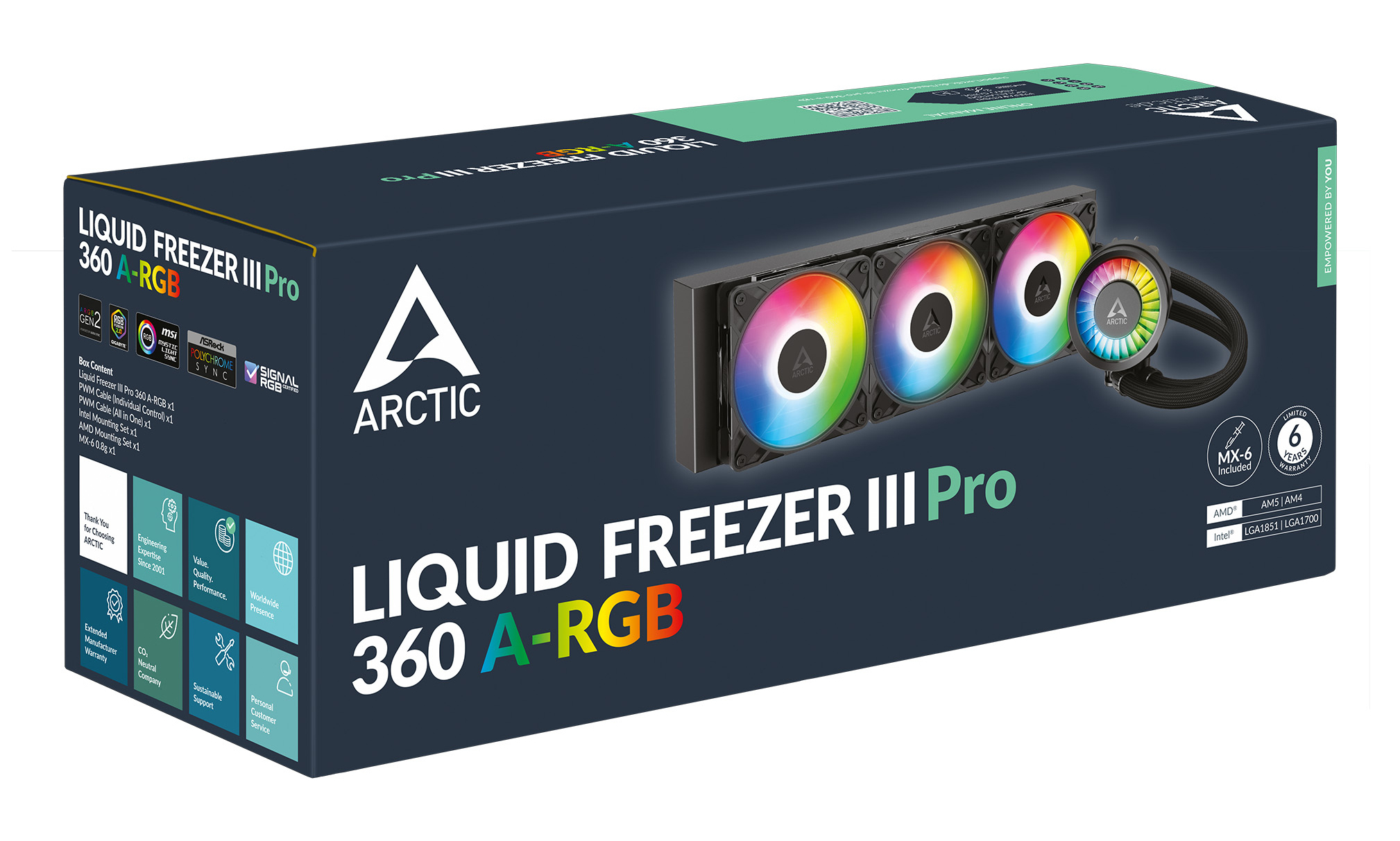 Arctic Liquid Freezer III Pro 360 A-RGB - CPU-Kühler - AMD Sockel AM4 (Ryzen), Ansicht 3