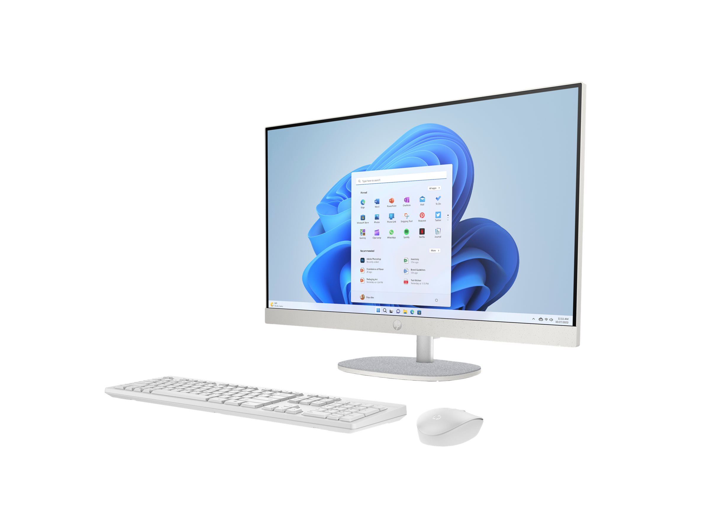 HP 27-cr0475ng - All-in-One (Komplettlösung) - Core i7 1355U - RAM 16 GB - SSD 1 TB - NVMe - Intel Iris Xe Grafik - Wi-Fi 6, Bluetooth 5.3, 1GbE - WLAN: 802.11a/b/g/n/ac/ax, Bluetooth 5.3 - Win 11 Home - Monitor: LED 68.6 cm (27")