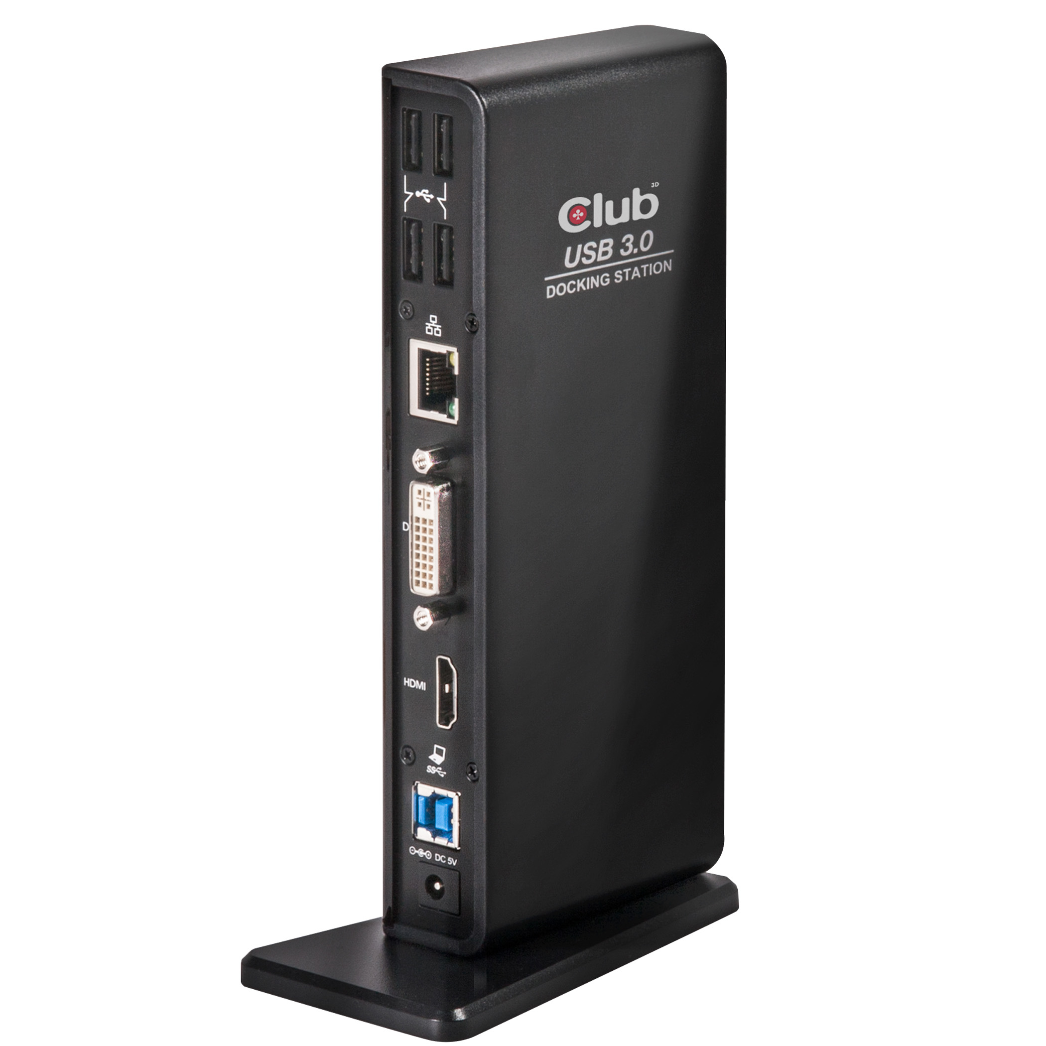 Club 3D SenseVision USB 3.0 Dual Display Docking Station, Ansicht 4
