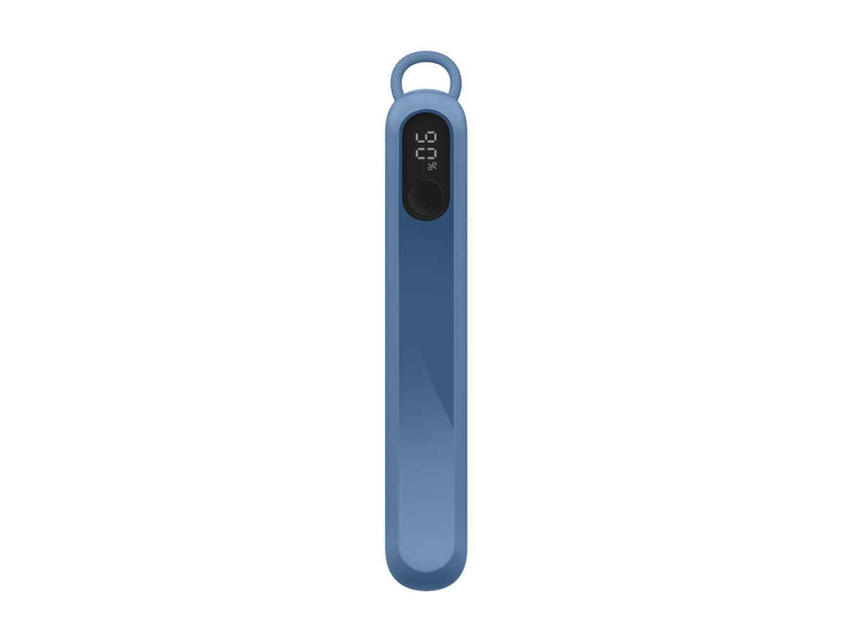 Belkin BoostCharge - Powerbank - mit Display - 20000 mAh - 20 Watt - PD - 3 Ausgabeanschlussstellen (2 x USB-C, USB) - Blau, Ansicht 3