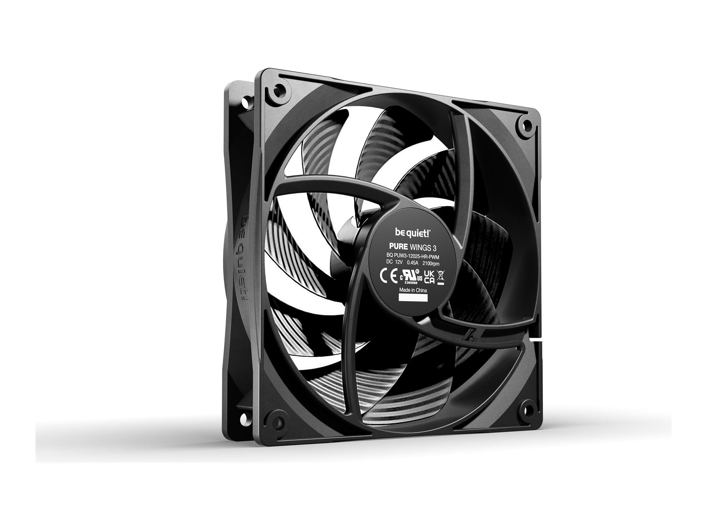 Be Quiet! Lüfter 120*120*25 Pure Wings 3 PWM high-speed, Ansicht 2