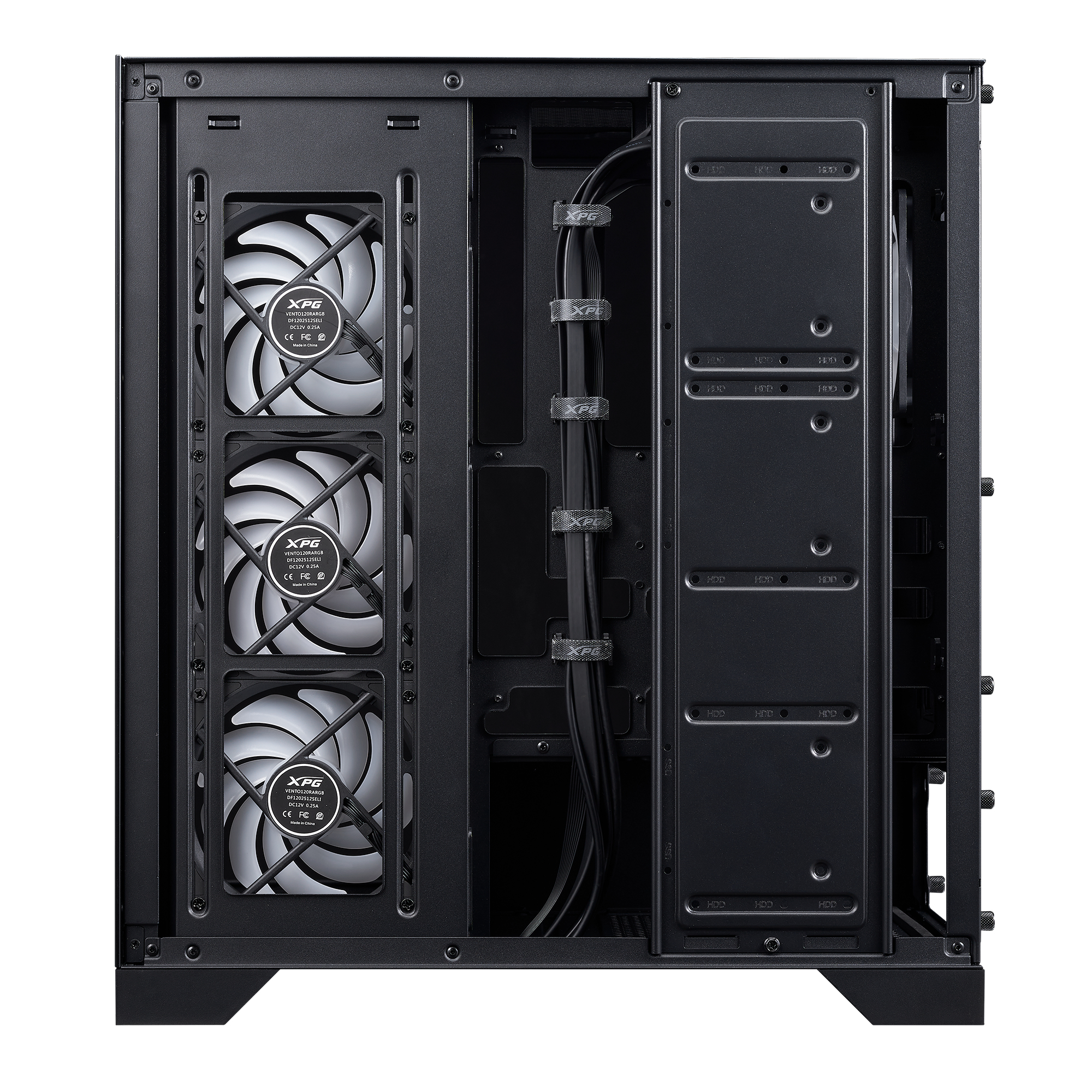 XPG Geh INVADER X BTF ATX Midi Tower schwarz retail - Midi/Minitower - ATX, Ansicht 3