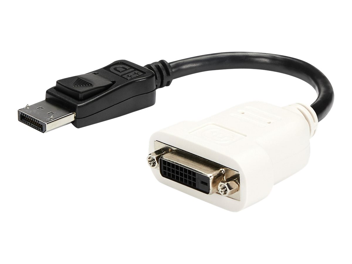 StarTech.com DisplayPort Adapter auf DVI - DP (Stecker) zu DVI-I (Buchse) Konverter - 1920x1200 - DisplayPort-Adapter - Single Link - DisplayPort (M) zu DVI-D (W)