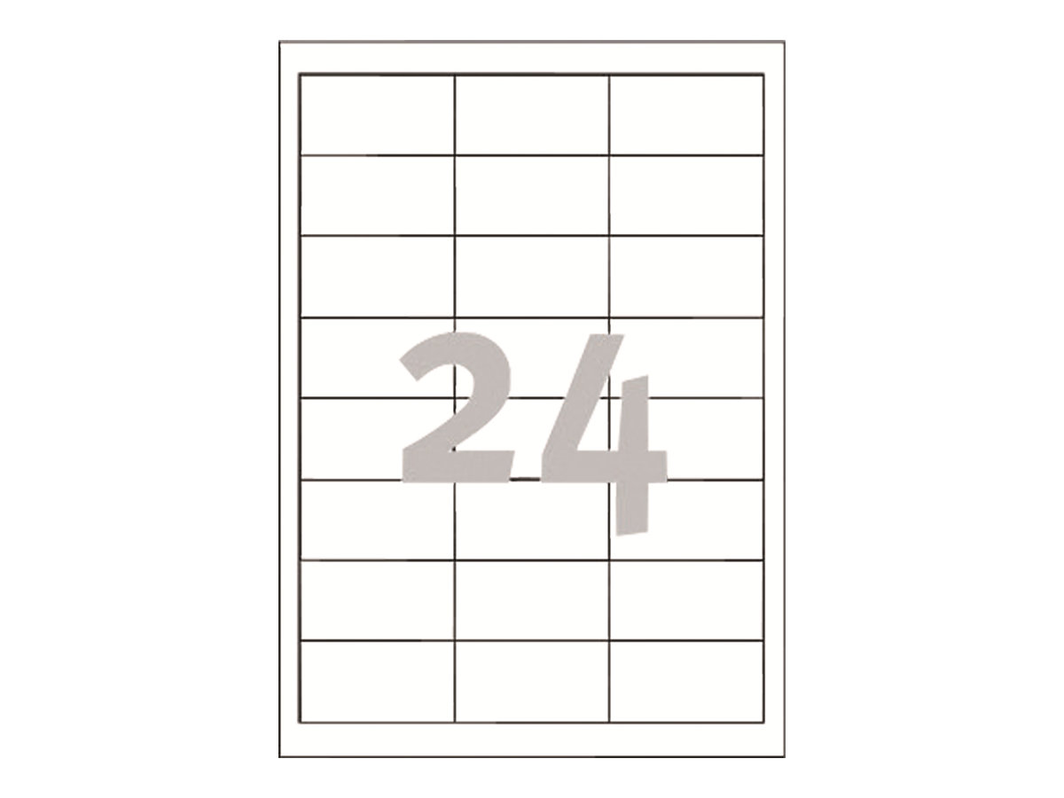 Avery Zweckform Avery - Weiß - 64.6 x 33.8 mm 2400 Etikett(en) (100 Bogen x 24), Ansicht 3