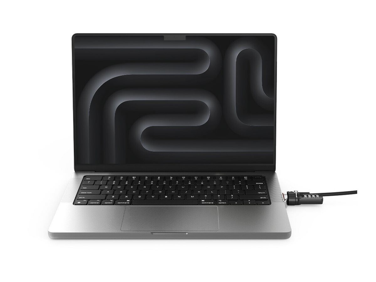 Compulocks Ledge Lock Adapter for MacBook Pro 14" M1, M2 & M3 with Combination Cable - Sicherheitsschlossadapter - mit Kombinationsschloss - für Apple MacBook Pro 14.2 in (M1, M2, M3)