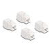 Delock Keystone RJ45 Bu> LSA werkzeugfrei Cat.6a UTP m.4Stk