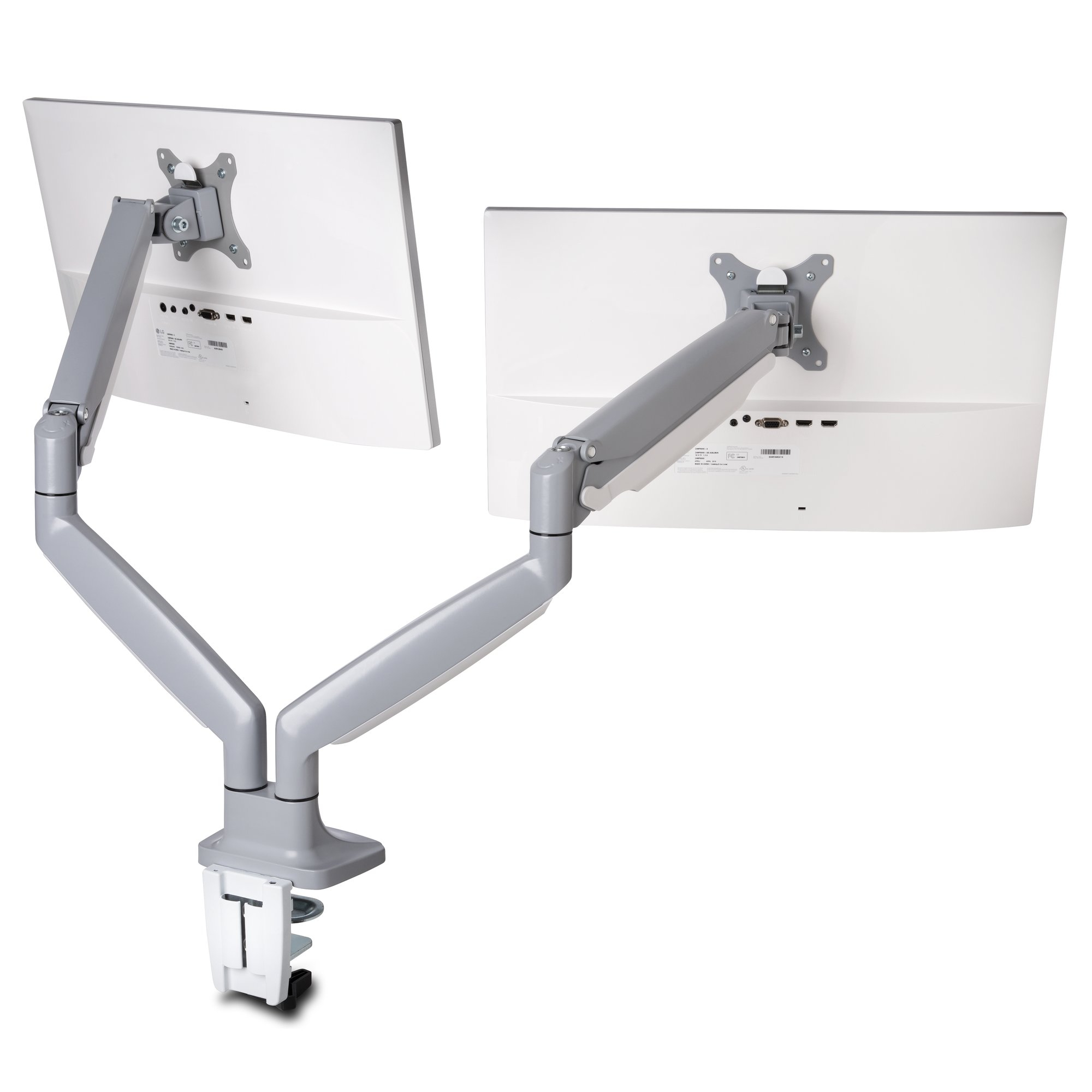 Kensington SmartFit One-Touch Dual Monitor Arm - Befestigungskit - für 2 Monitore bis zu 32 - Metall - silbergrau, Ansicht 2