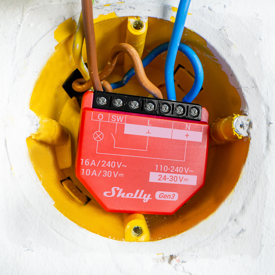 Shelly · Unterputz·1PM Gen3· Pack· Relais· max 16A· 1 Kanal· WLAN·, Ansicht 2