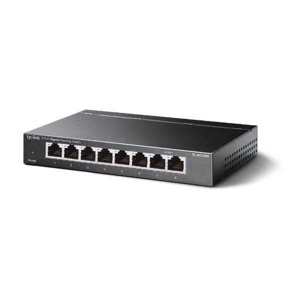 TP-LINK TL-SG108S - Switch - 8 x 10/100/1000, Ansicht 3