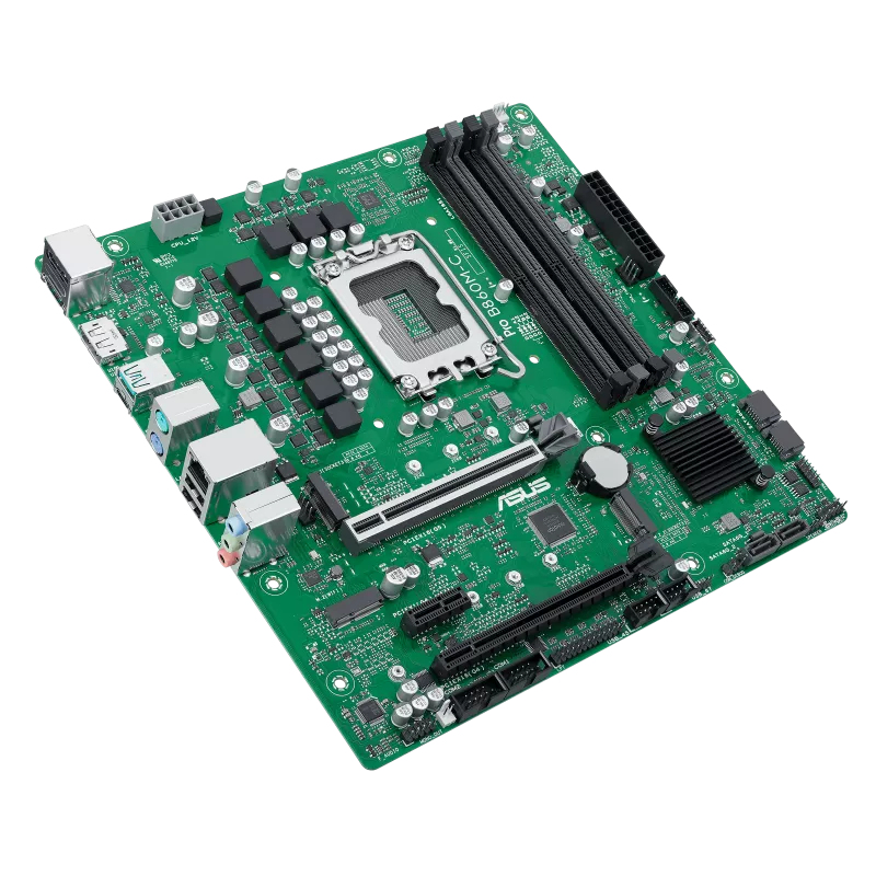 ASUS Pro B860M-C-CSM - Motherboard - micro ATX - LGA1851-Sockel - B860 Chipsatz... - Mainboard - Intel Sockel 1851, Ansicht 4