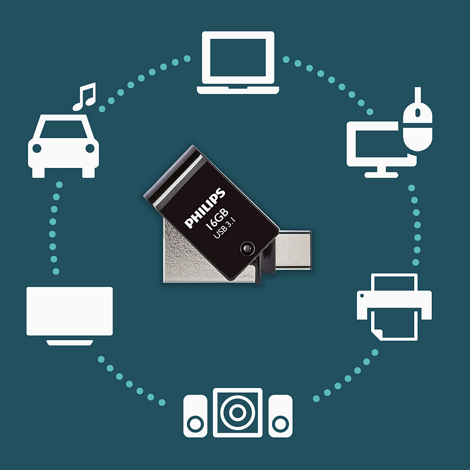 Philips FM16DC152B - USB-Flash-Laufwerk - 16 GB, Ansicht 3