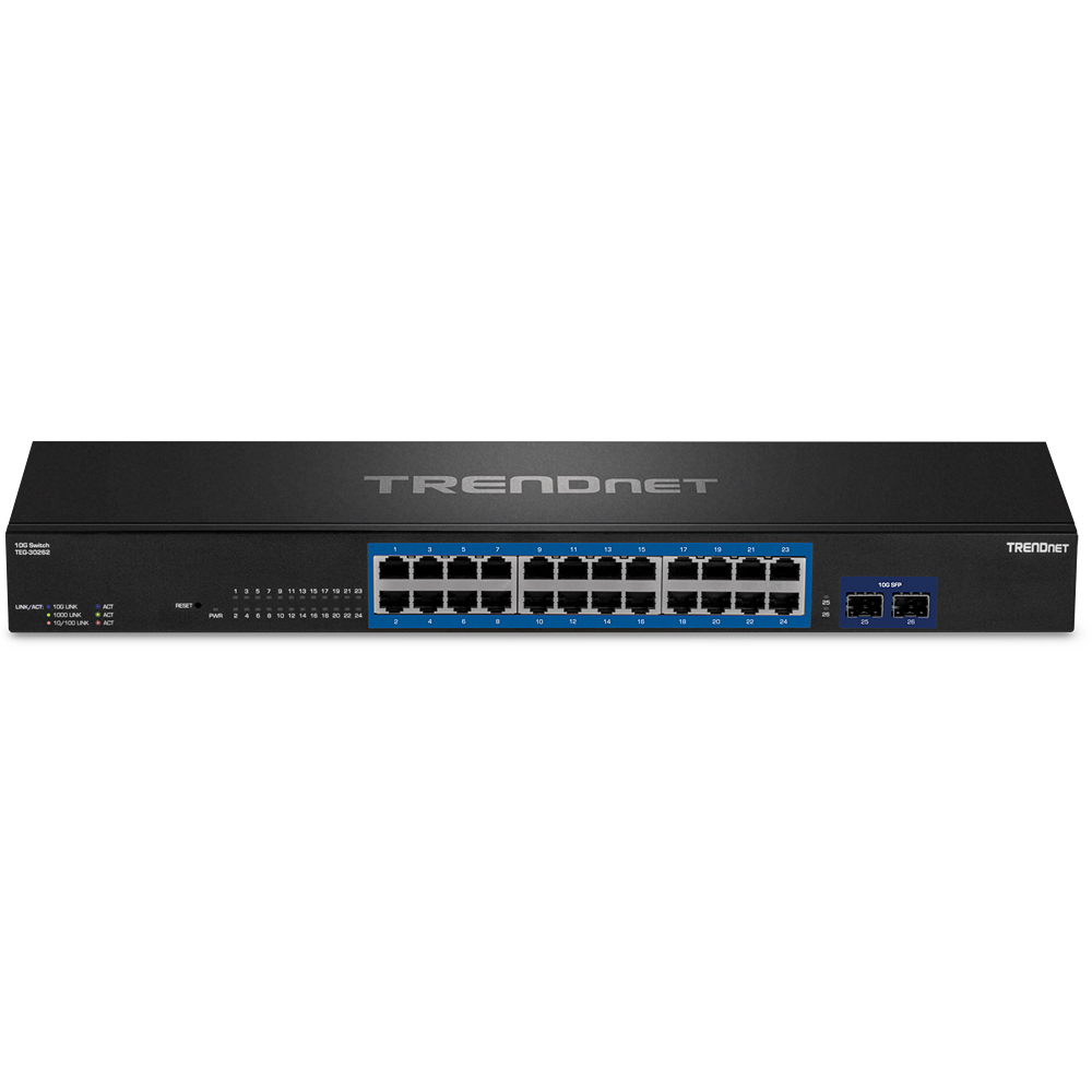 TRENDnet TEG 30262 - Switch - 24 x 10/100/1000 + 2 x 10 Gigabit SFP+, Ansicht 4