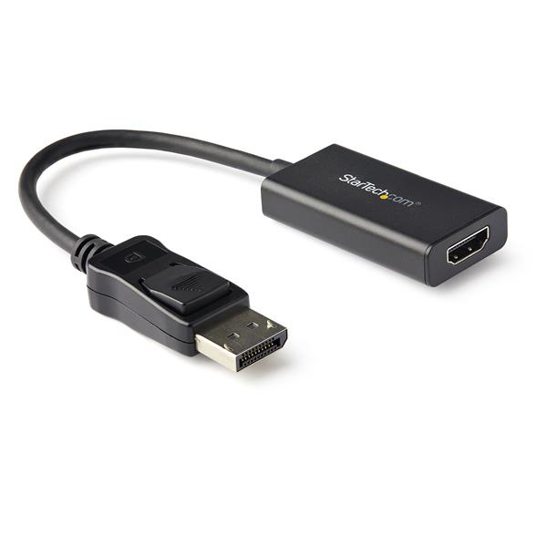 StarTech.com DisplayPort-auf-HDMI-Adapter mit HDR - 4K 60 Hz - Schwarz, 0,122 m, DisplayPort, HDMI Typ A (Standard), Männlich, Weiblich, Gerade