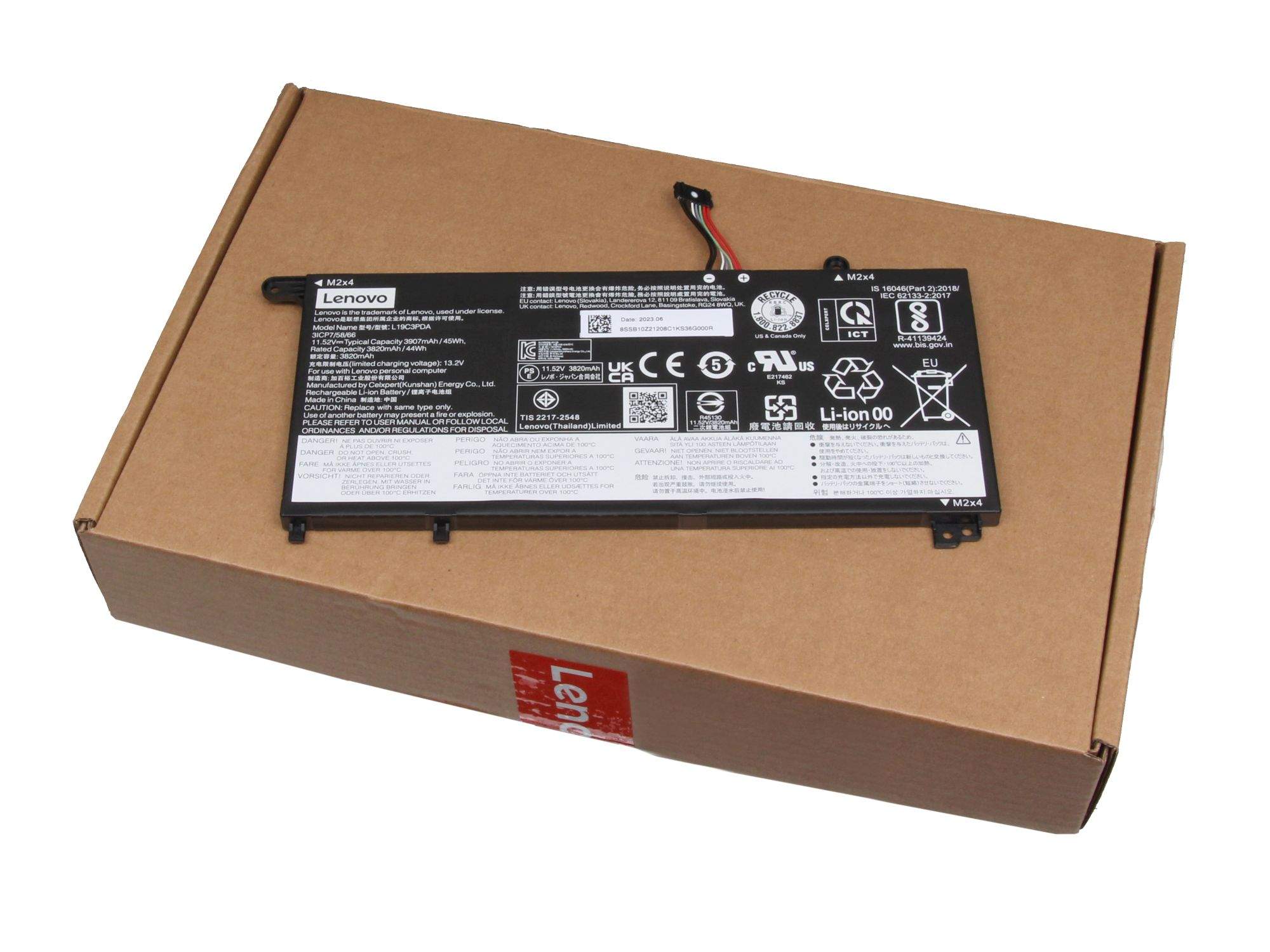 Lenovo 5B11N52052 Akku 45Wh Original 3 Zellen - Akku - 3.907 mAh, Ansicht 2