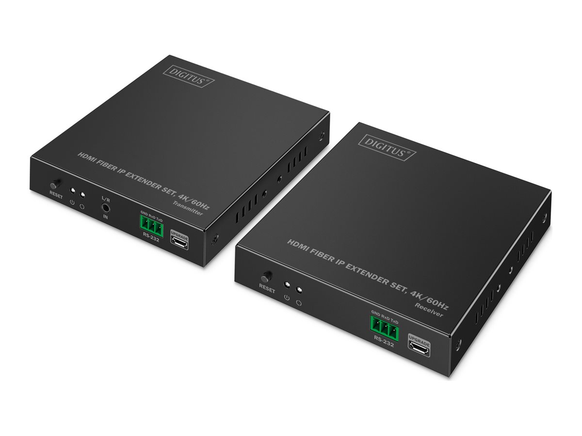 DIGITUS HDMI Fiber IP Extender Set, 4K/60Hz