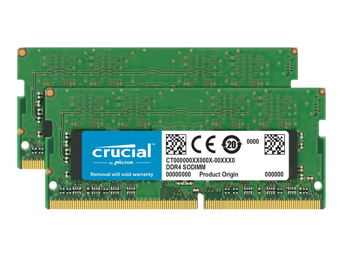 Crucial DDR4 - 32 GB: 2 16 GB - SO DIMM 260-PIN (CT2K16G4S266M)