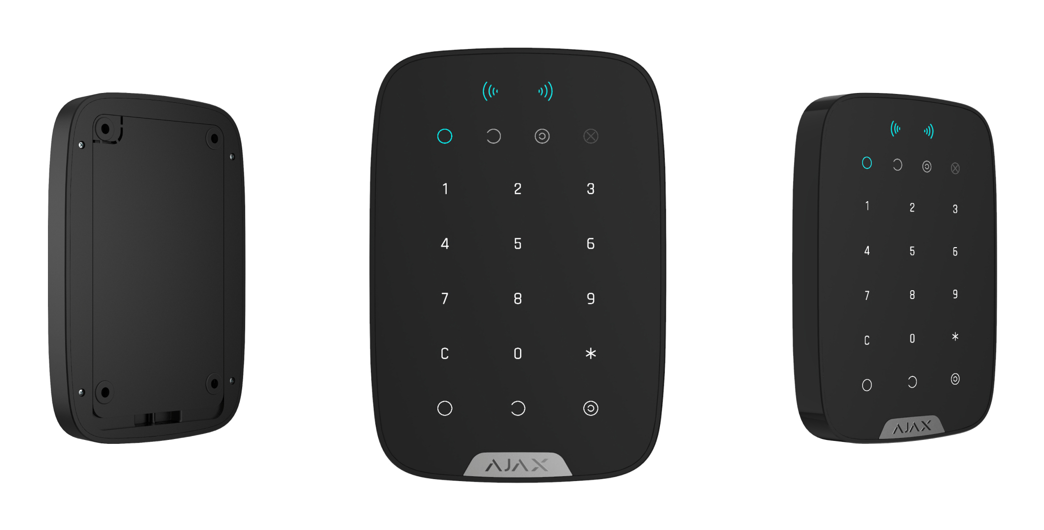 Ajax Systems Keypad Plus Jeweller Schwarz, Ansicht 2