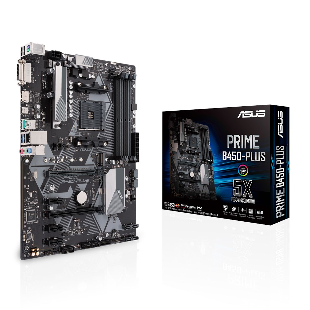ASUS PRIME B450-PLUS ATX  AM4 AMD B450