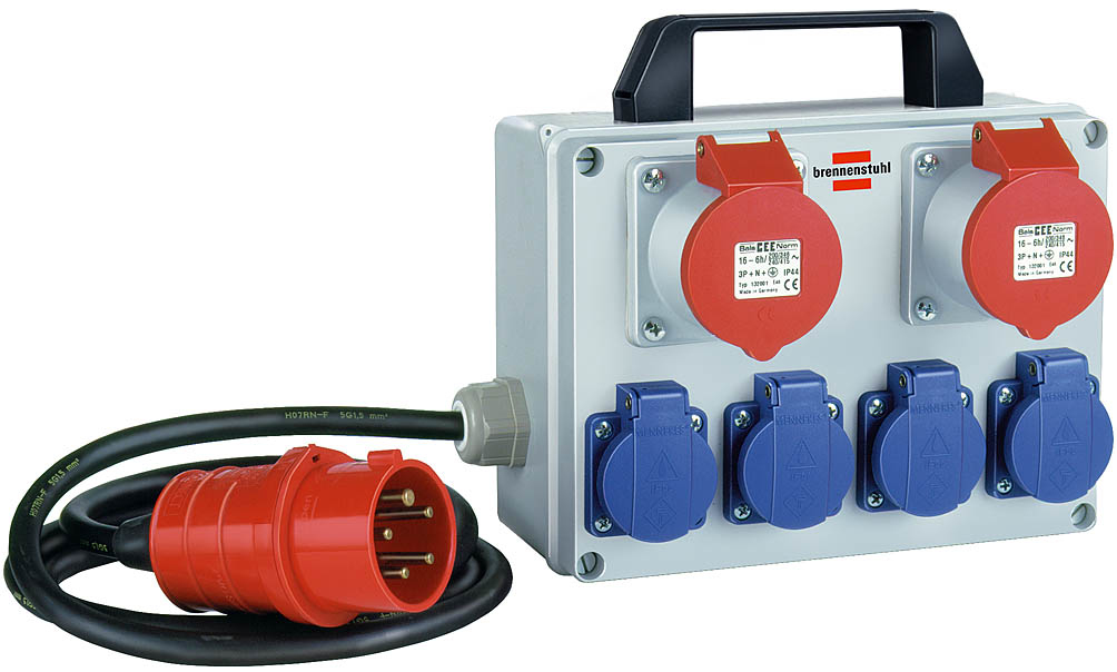 Brennenstuhl BKV 2/4 T IP44 - Stromverteilungseinheit, Ansicht 2
