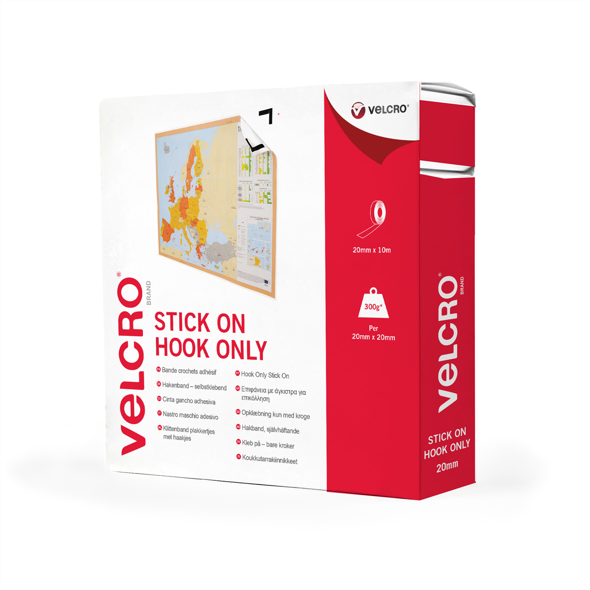 VELCRO VEL-EC60223 - Weiß - 20 mm - 10 m - 1 Stück(e) - Box, Ansicht 2