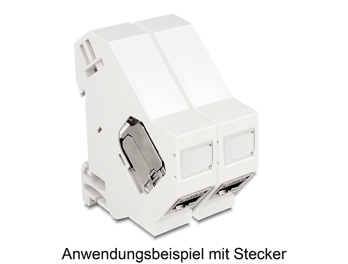 Delock Keystone Mounting for DIN rail shielded, Ansicht 3