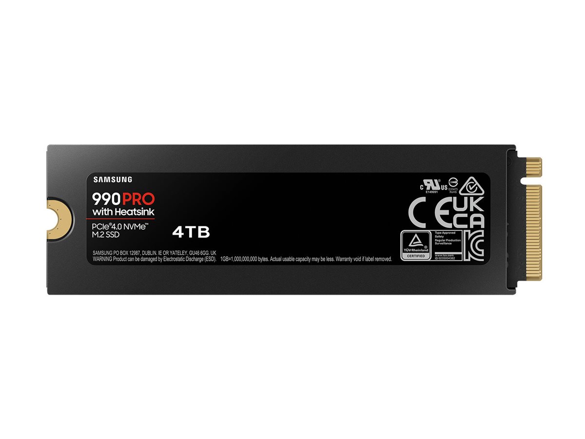 Samsung 990 PRO MZ-V9P4T0CW - SSD - verschlüsselt - 4 TB - intern - M.2 2280 - PCIe 4.0 x4 (NVMe)