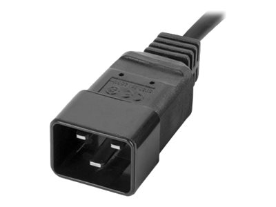 Lanberg PDU-02I1908I-0200-C20-BK - 1U - Einphasig - Aluminium - Schwarz - 10 AC-Ausgänge - C20-Koppler, Ansicht 3