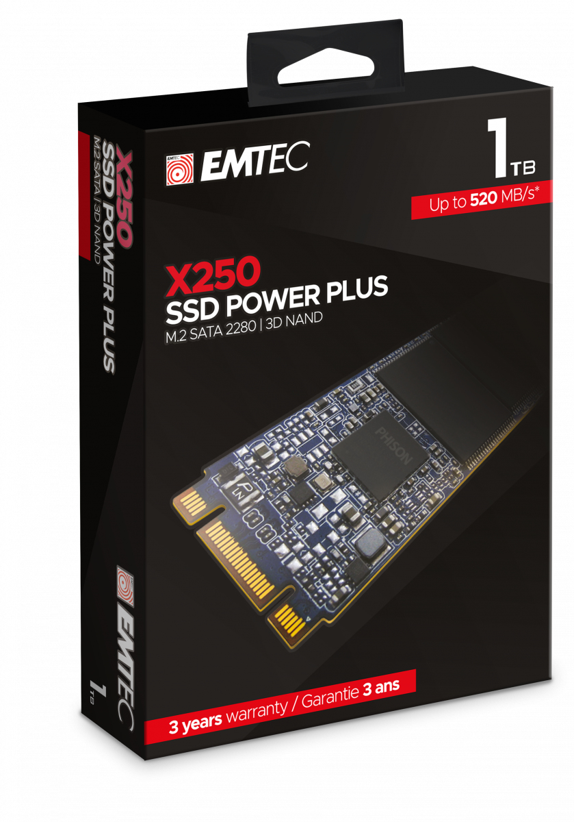 EMTEC SSD Power Plus X250 - SSD - 1 TB - intern, Ansicht 2
