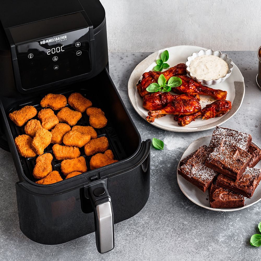 ROMMELSBACHER FRH 1700 - Heißluftfritteuse - 8 l - 1 kg - 60 °C - 200 °C - 60 min, Ansicht 3