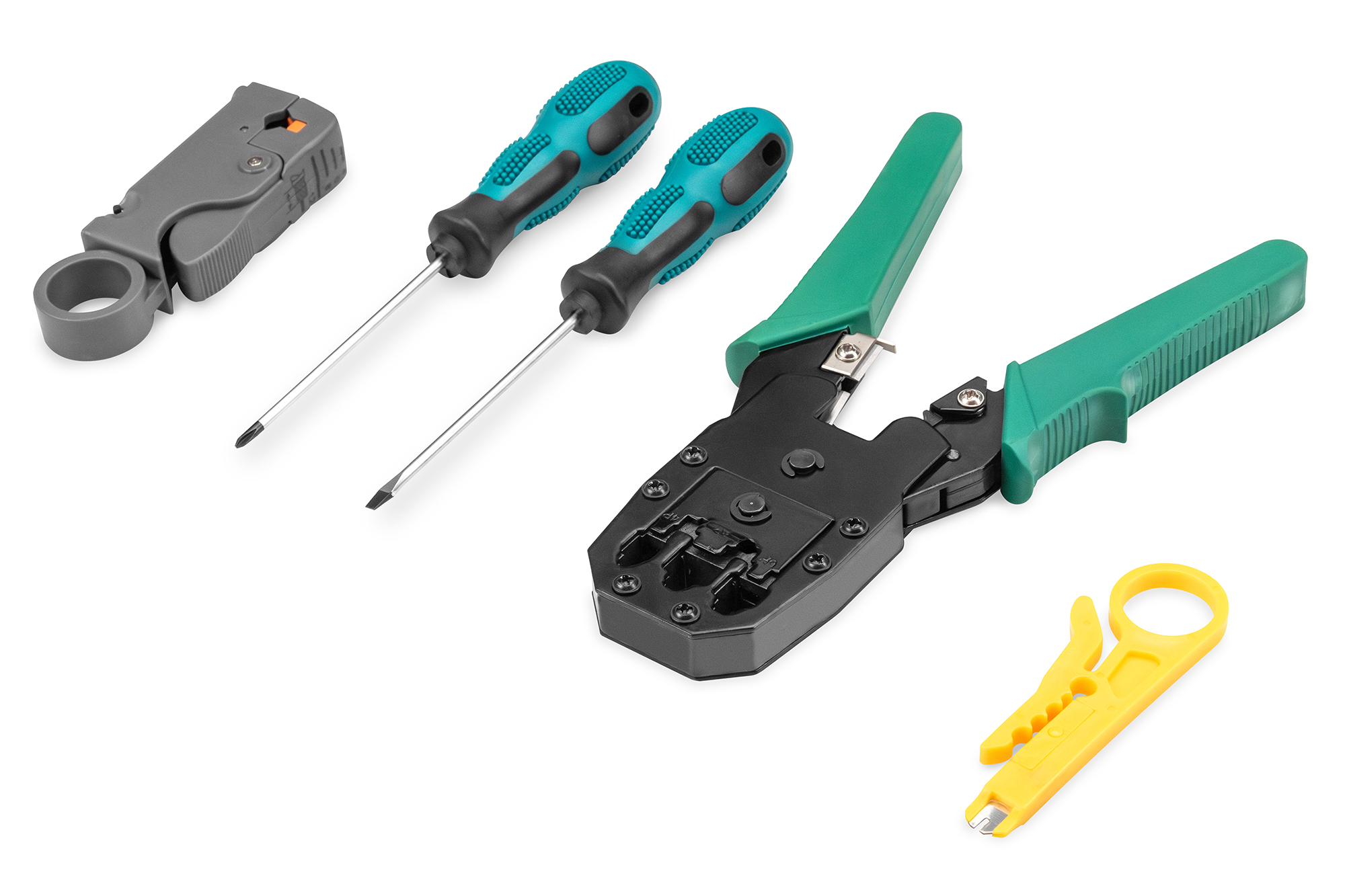 DIGITUS Network Tool Set LAN Tester Crimping Cut and Stripping Punch Down Bag, Ansicht 3