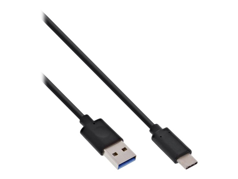 InLine USB 3.2 Gen.1x2 Kabel - USB-C Stecker an A Stecker - schwarz - 2m