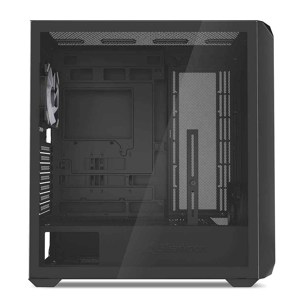 Sharkoon Gehäuse AK2 RGB ATX 1x Glas schwarz - Midi/Minitower - ATX, Ansicht 2
