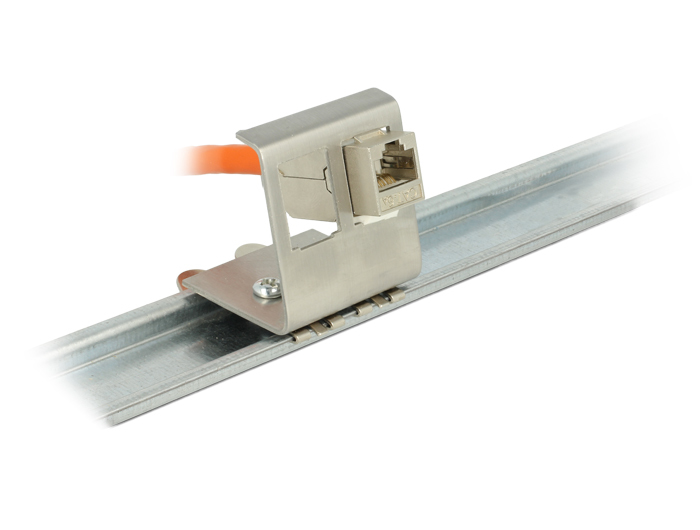 Delock Modularer Einsatz für DIN-Schiene-Halterung, Ansicht 2