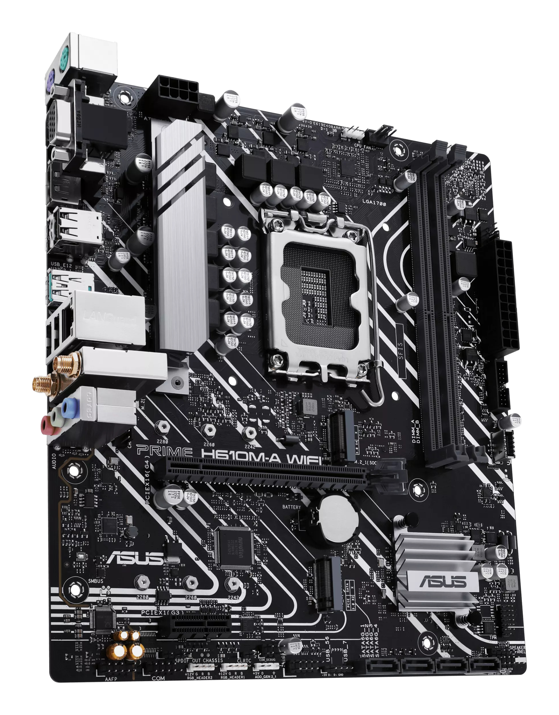 ASUS PRIME H610M-A WIFI - Motherboard - micro ATX - LGA1700-Sockel - H610 Chipsatz, Ansicht 2